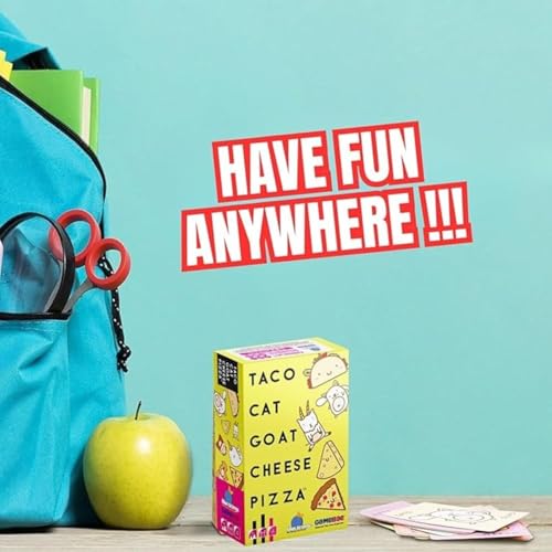 Blue Orange Pizza au Fromage de chèvre Taco Cat - Jeu de Cartes pour les Familles À partir de 8 Ans - 2 à 8 Joueurs - Je